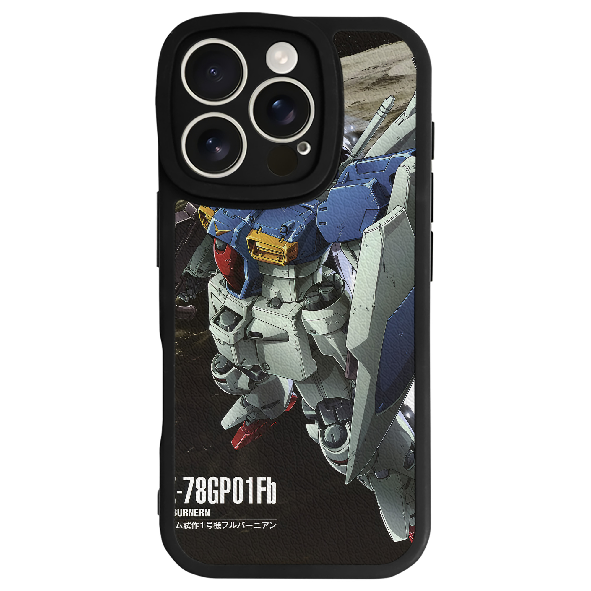 （画像用） 機動戦士ガンダム Mobile Suit Gundam 【iPhone 16シリーズ対応】シリコンスマホケース（レザー調） 材質：シリコン